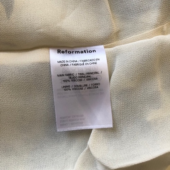 Reformation Ladri Dress Sz2 Lucerne - Picture 7 of 8